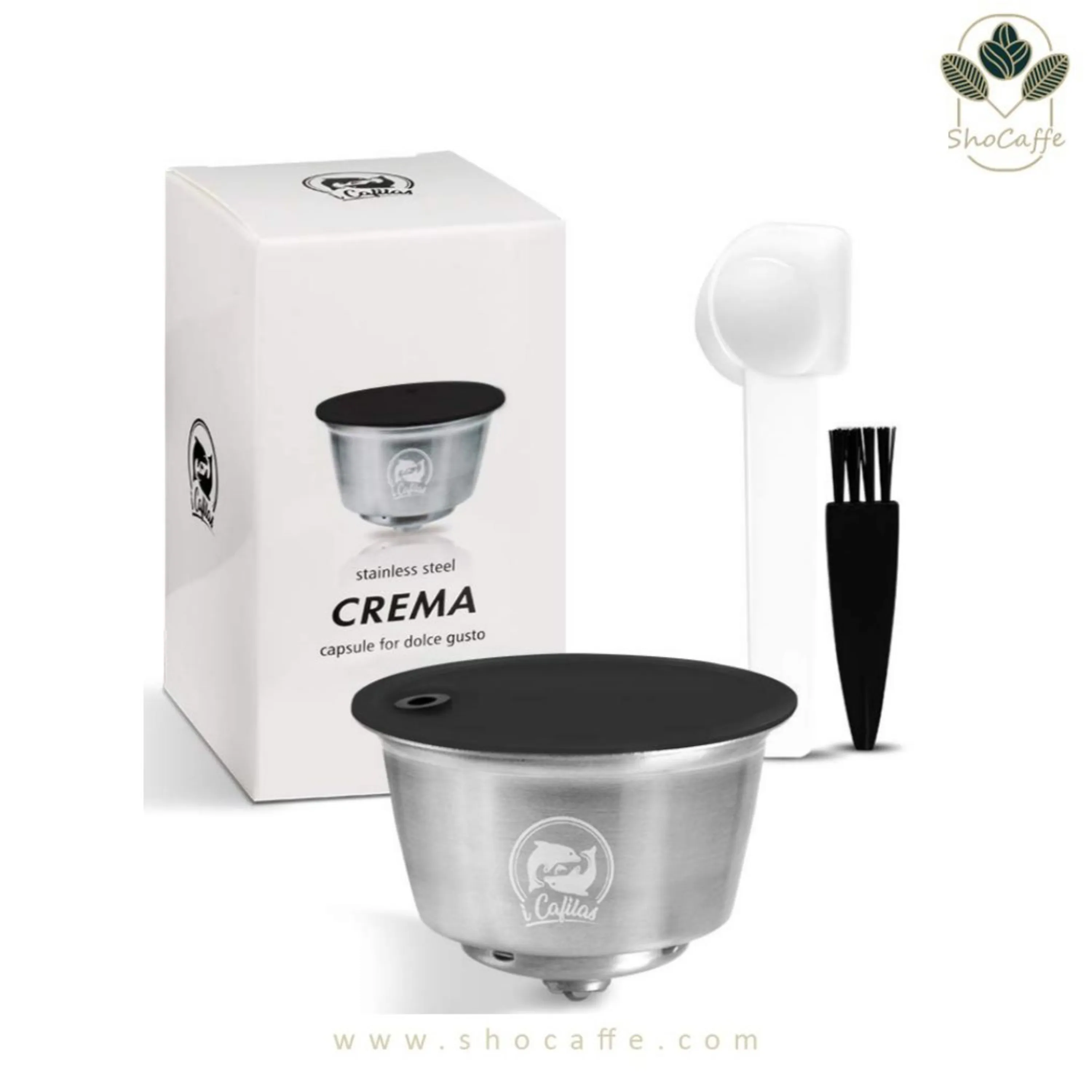 کپسول قابل شارژ دولچه گوستو استیل لومیو SS Creama Reusable Capsule for Lumio